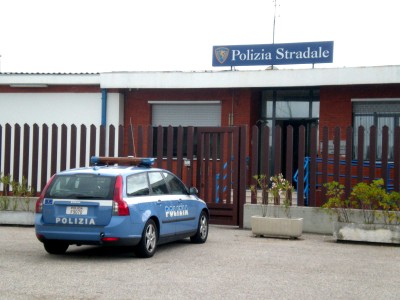 La sede della Polstrada di Vasto Sud