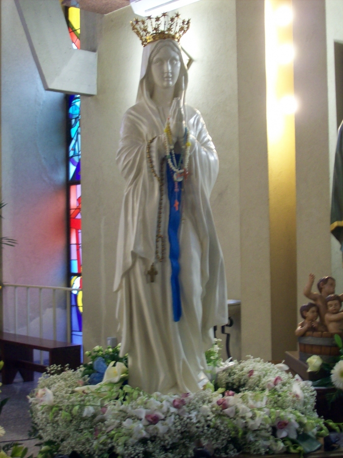 statua madonna di lourdes originale