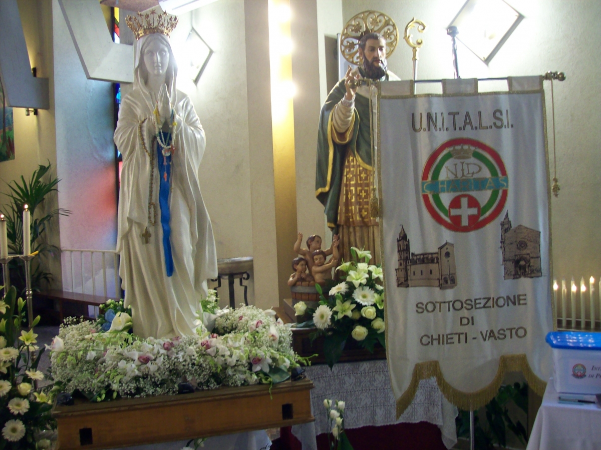Statua Originale Della Madonna Di Lourdes All Incoronata Nelle Giornate Di Mercoledi 15 E Giovedi 16 Aprile